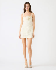PEONY DRESS PRISTINE IVORY