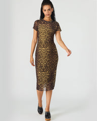 SHORT SLEEVE HAILEE DRESS HOT SPOTS PRINT